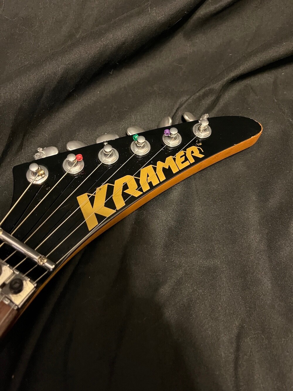 Vintage Kramer JK Guitar Blue H/S/S Floyd Rose W/Case