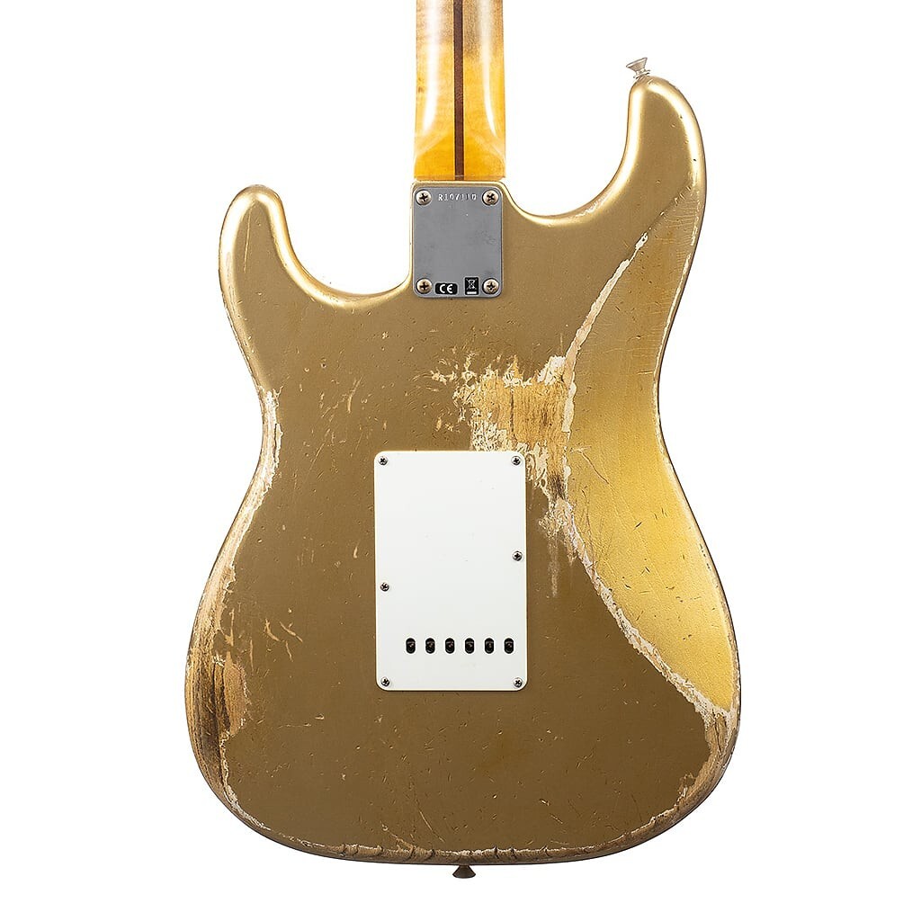Fender Custom Shop 1957 Stratocaster reissue heavy relic in Aztec Gold