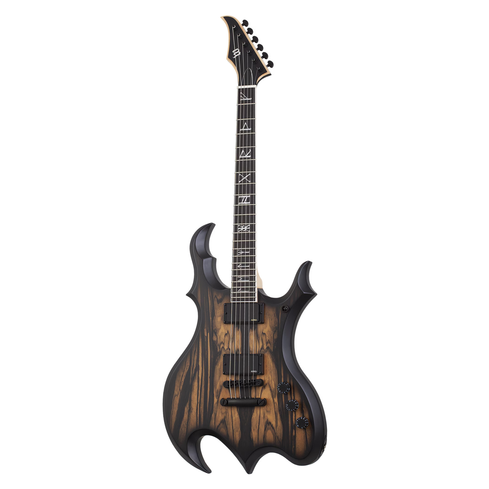 Schecter Wrathmaker Electric Guitar – Pale Moon Ebony w/Black Burst – Open Box