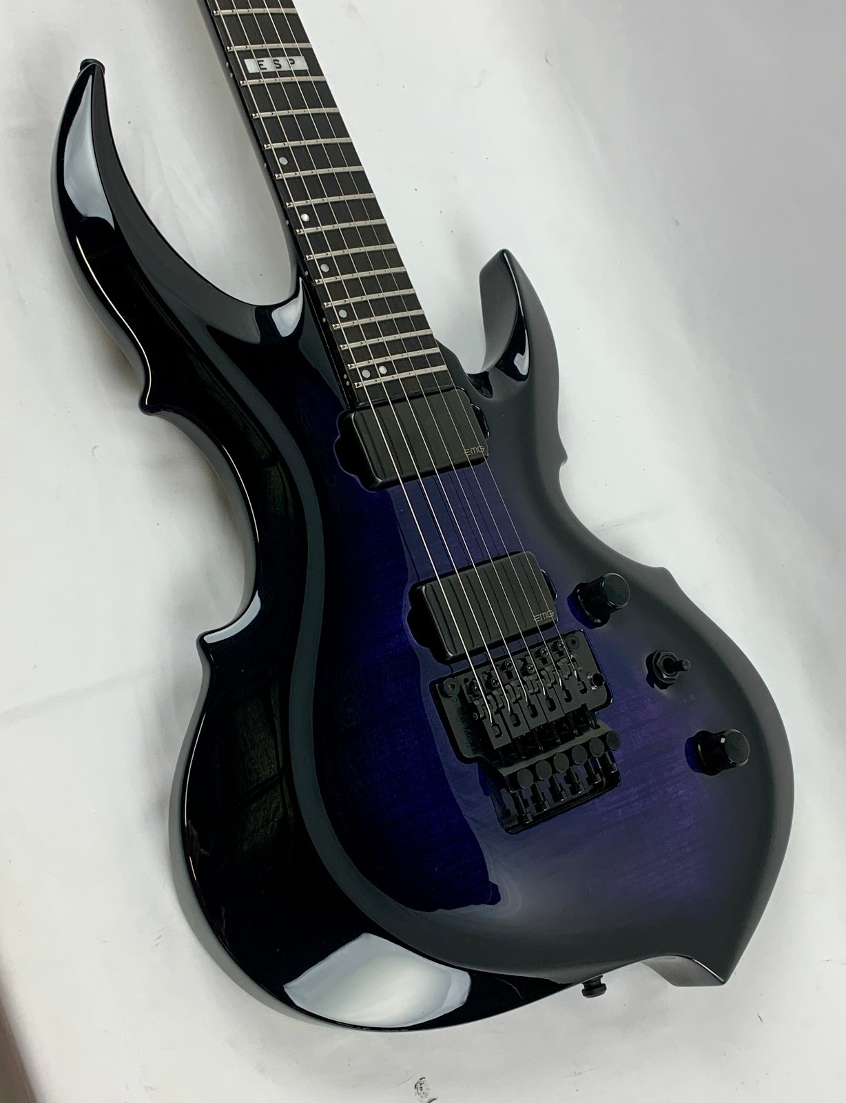 ESP E-II FRX FM Reindeer Blue RDB Electric Guitar B-Stock + Hardshell Case MIJ