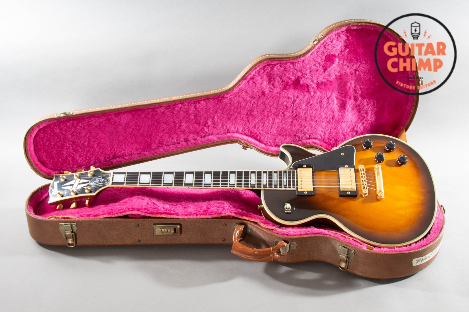 1989 Gibson Les Paul Custom Vintage Sunburst w/ Bill Lawrence Pickups & OHSC