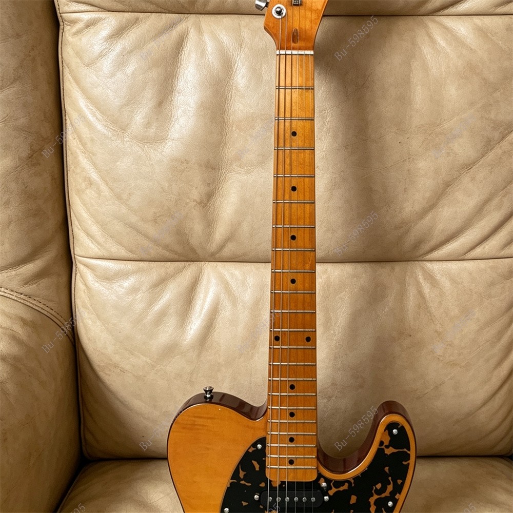 Mad Cat Solid Electric Guitar Stainless Fret Maple Neck Orange Fast Shipping
