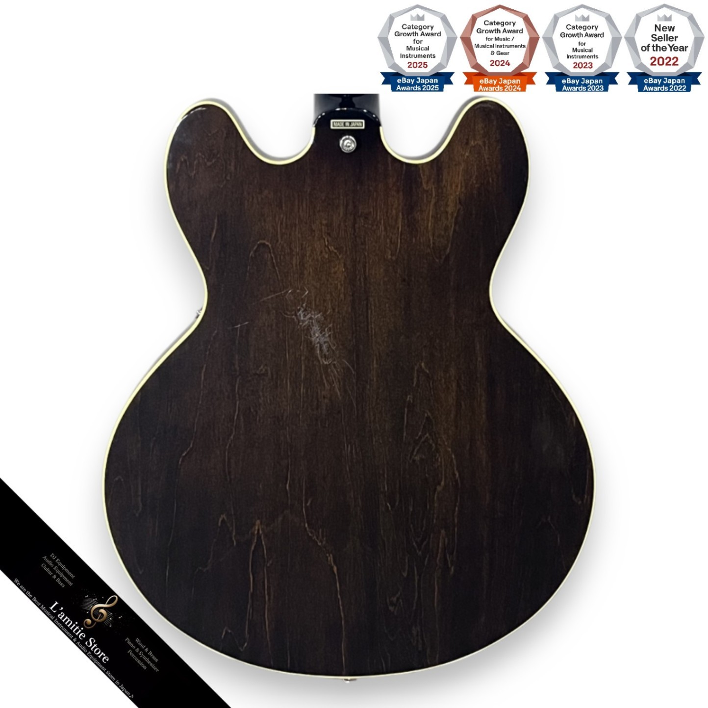 Epiphone Japan Elitist 1965 Casino Electric Guitar Vintage Sunburst