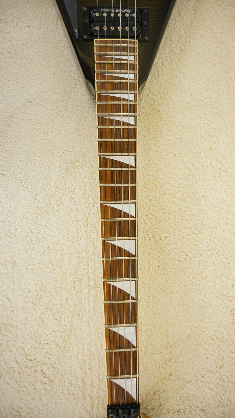 Jackson RR3 Rhoads Japan Transparent Black Flame w/ Floyd Rose & Seymour Duncan