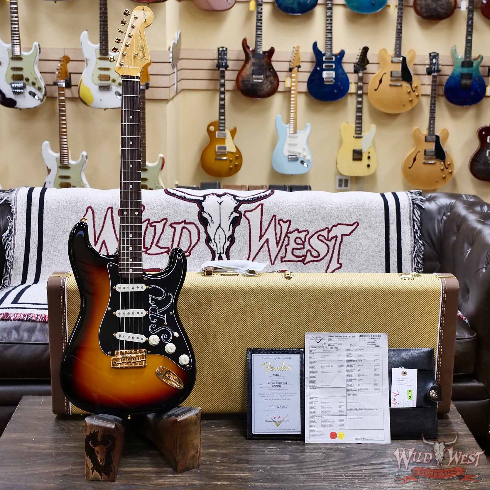 Fender Custom Shop Stevie Ray Vaughan Signature Stratocaster SRV 3 Tone Sunburst