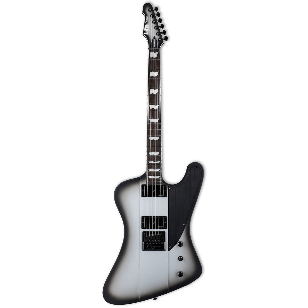 ESP LTD PHOENIX-1000 EVERTUNE ET Silver Sunburst Satin SSBS Guitar + Case! New