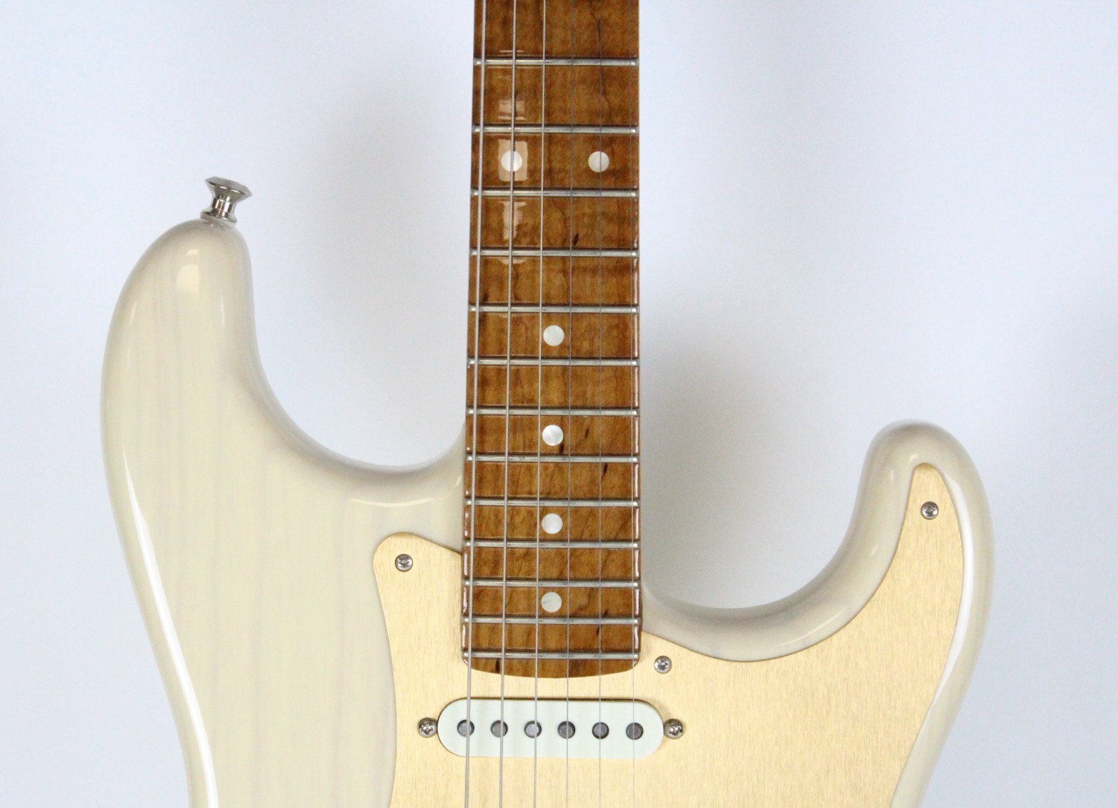 2024 Fender CS NOS Strat Honey Blonde AAA Roasted Flame Maple Neck OHSC USA