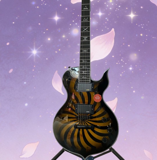 Zakk Wylde Bullseye Electric Guitar Mahogany Body burl maple veneer top fastship