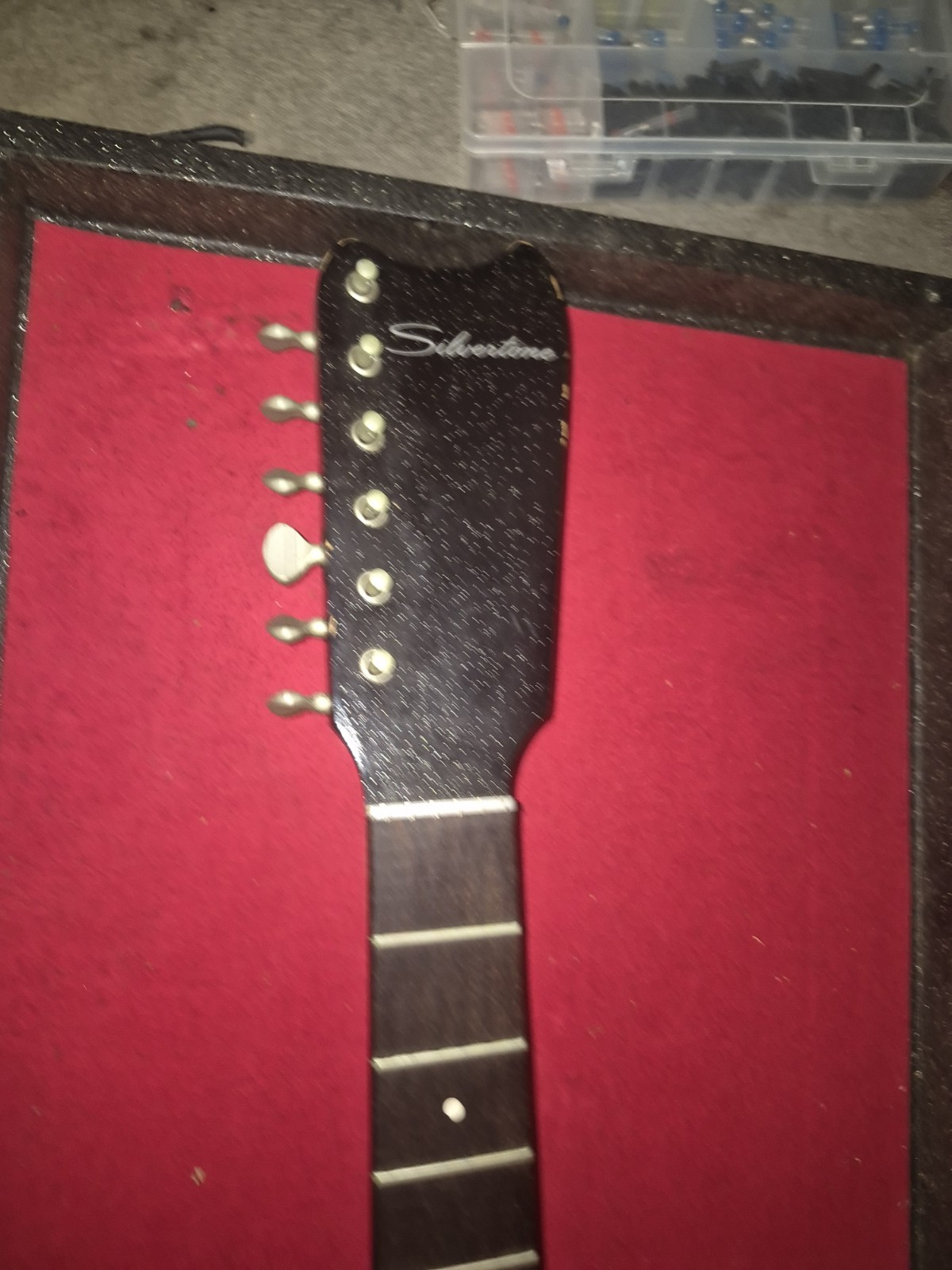 Silvertone 1448 1963-64 Black Sparkle Guitar/Amp in Case
