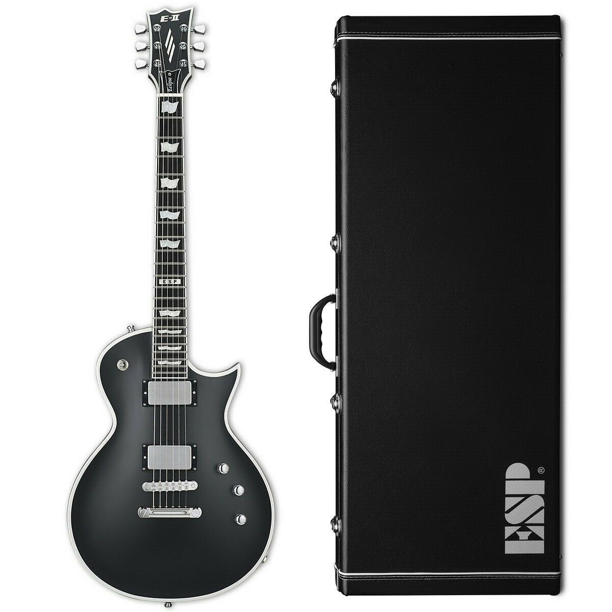 ESP E-II Eclipse BB Black Satin EC Electric Guitar + Hard Case B-Stock Japan