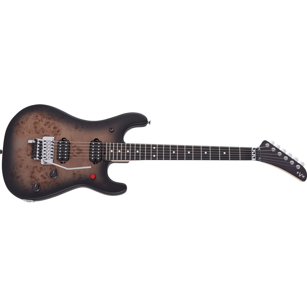 EVH 5150 Series Deluxe Poplar Burl Electric Guitar,Ebony Fingerboard,Black Burst