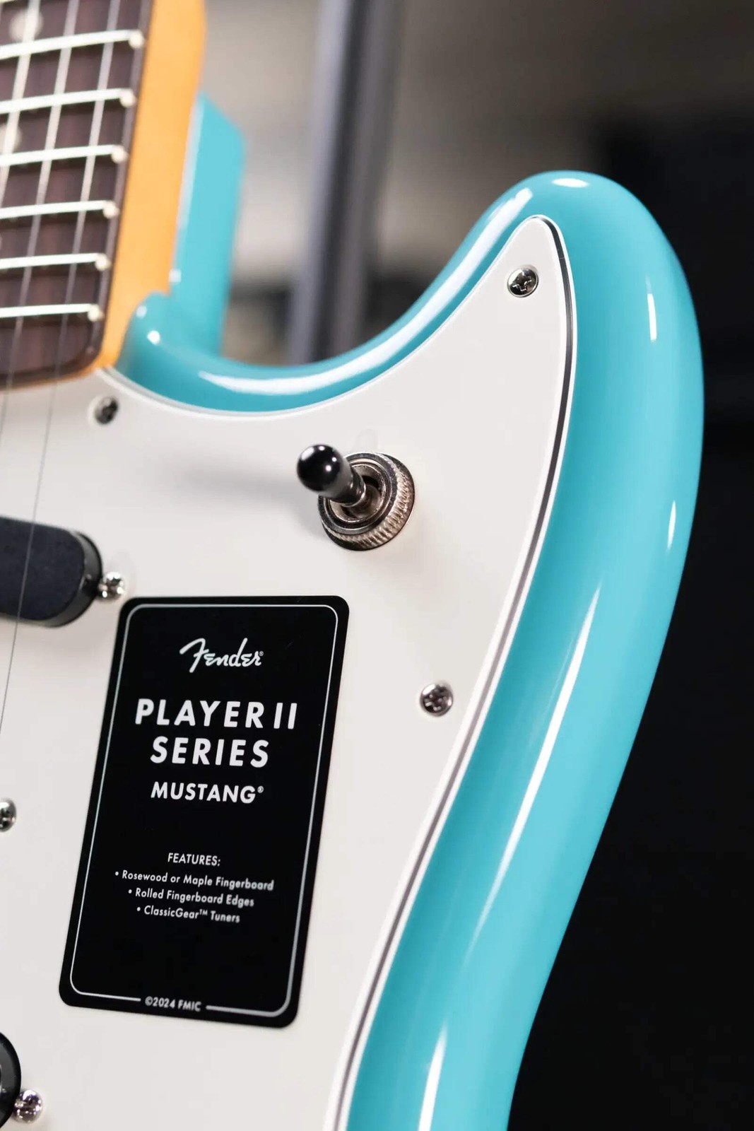 Fender Player II Mustang Electric Guitar – Aquatone Blue