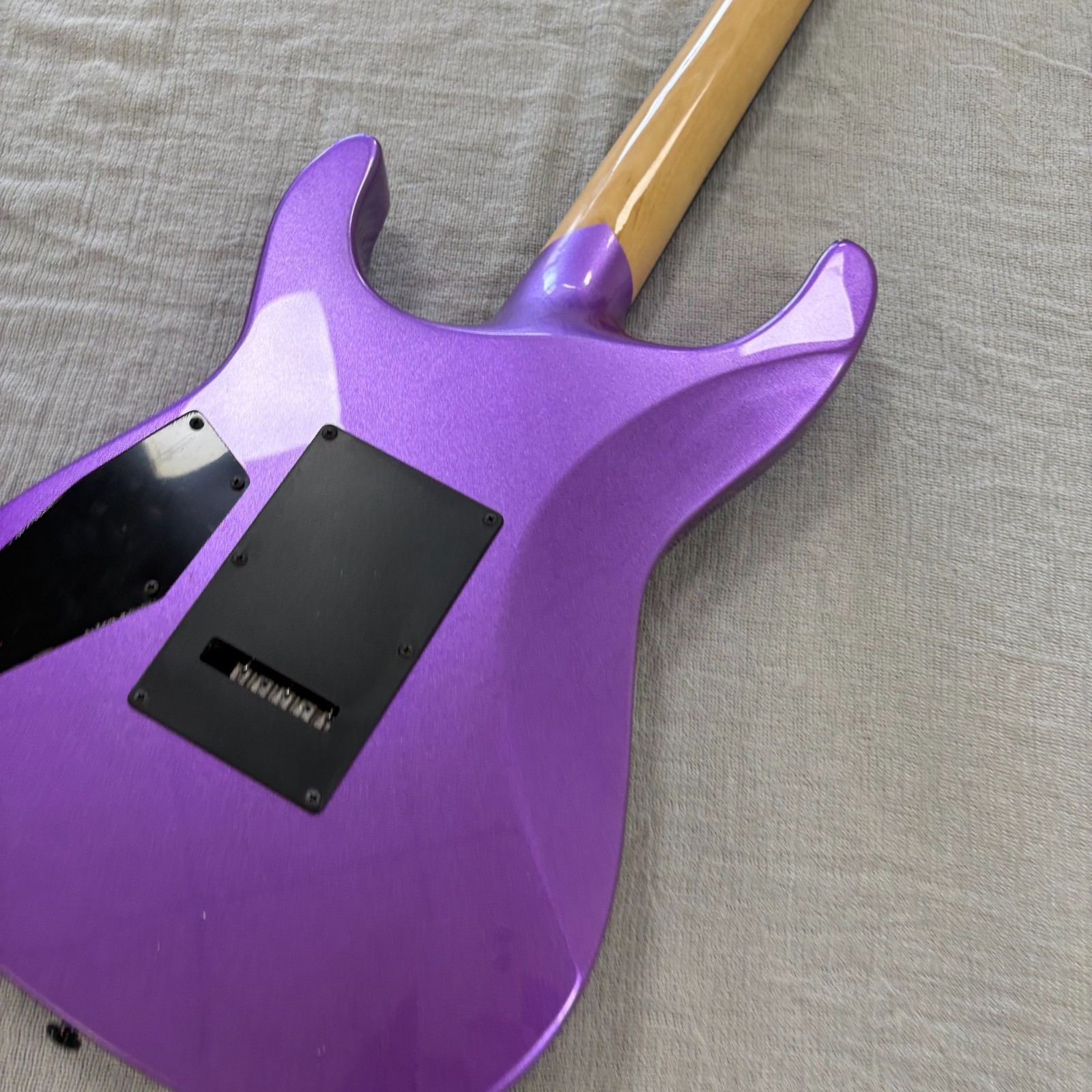 US Warehouse Purple Ouija Kirk Hammett Electric Guitar With Floyd Rose Tremolo