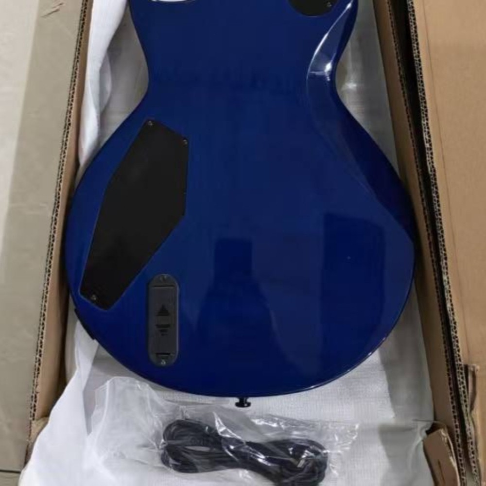 E-II Eclipse Burl Maple Blue Natural Fade Electric Guitar Active Pickups 6String
