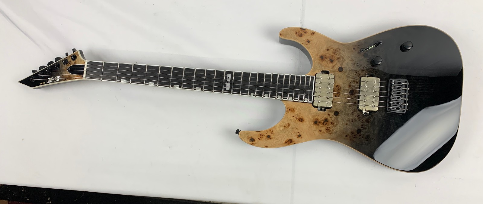 ESP E-II M-II NT Black Natural Fade Electric Guitar + Case B-Stock MIJ MII M2