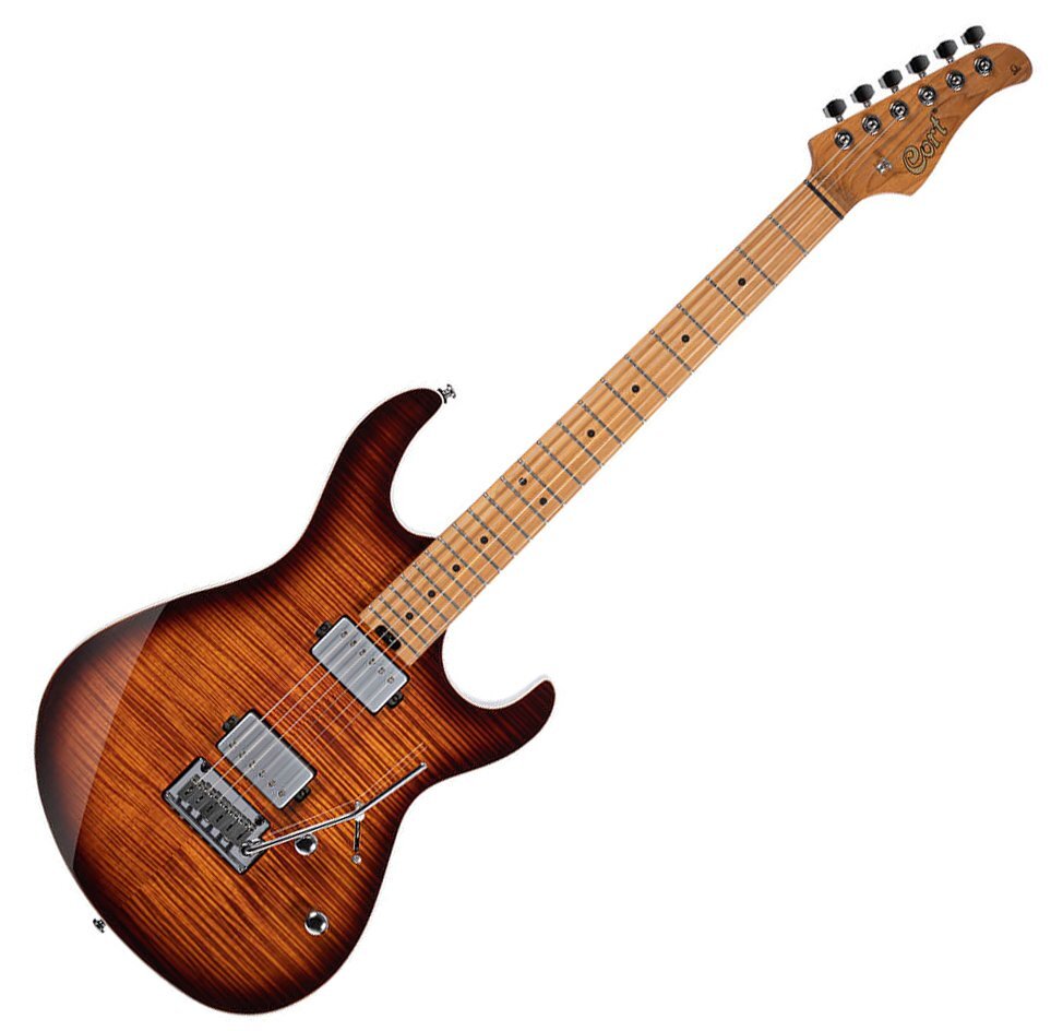 Cort G290 FAT II Antique Violin Burst HH Stratocaster Strat Flamed Maple