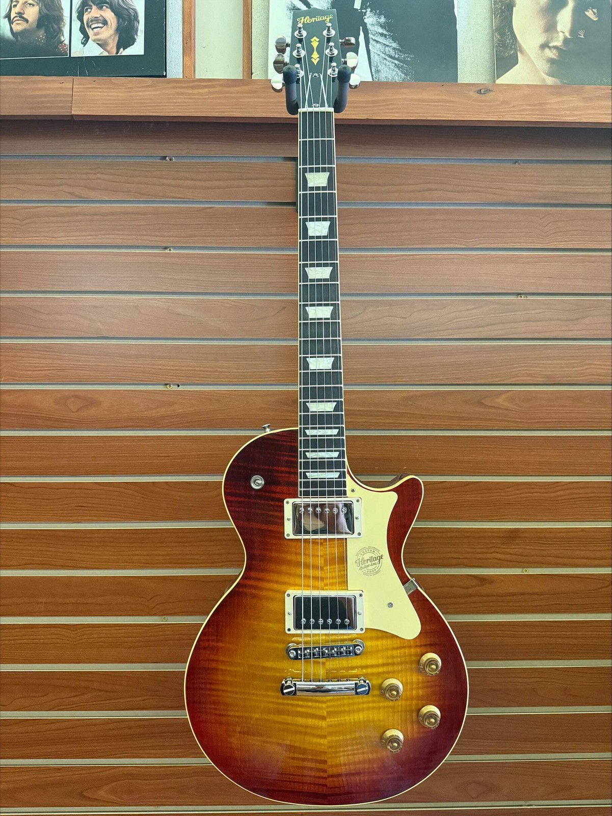 Heritage Custom Shop Core Collection H-150 Electric Guitar with Case, Dark Cherr