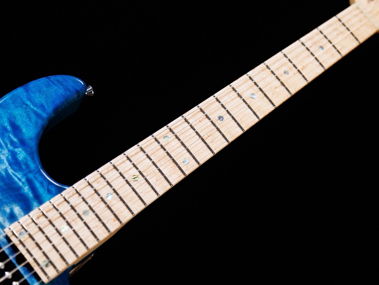 DragonFly STL-Custom 24QM Trans Faded Blue Burst Hard Matt High-End Guitar