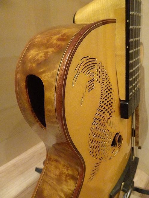 Oracle Of Guitars Burl Maple Benedettopu Safe delivery from Japan