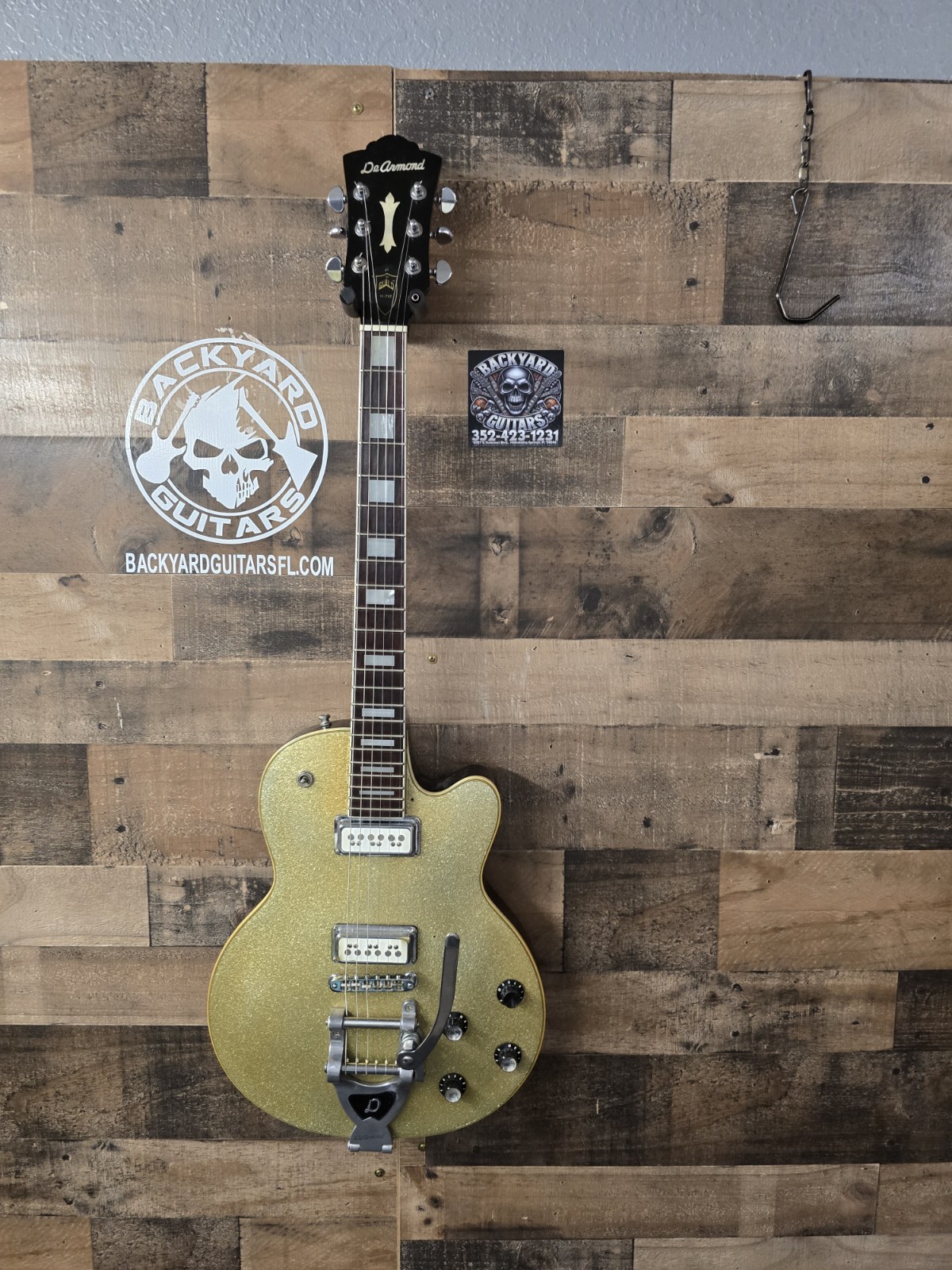 DeArmond By Guild M-75T Champagne Sparkle Rare Color