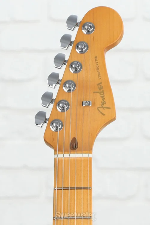 Fender American Ultra II Stratocaster HSS Electric Guitar – Solar Flare, Maple
