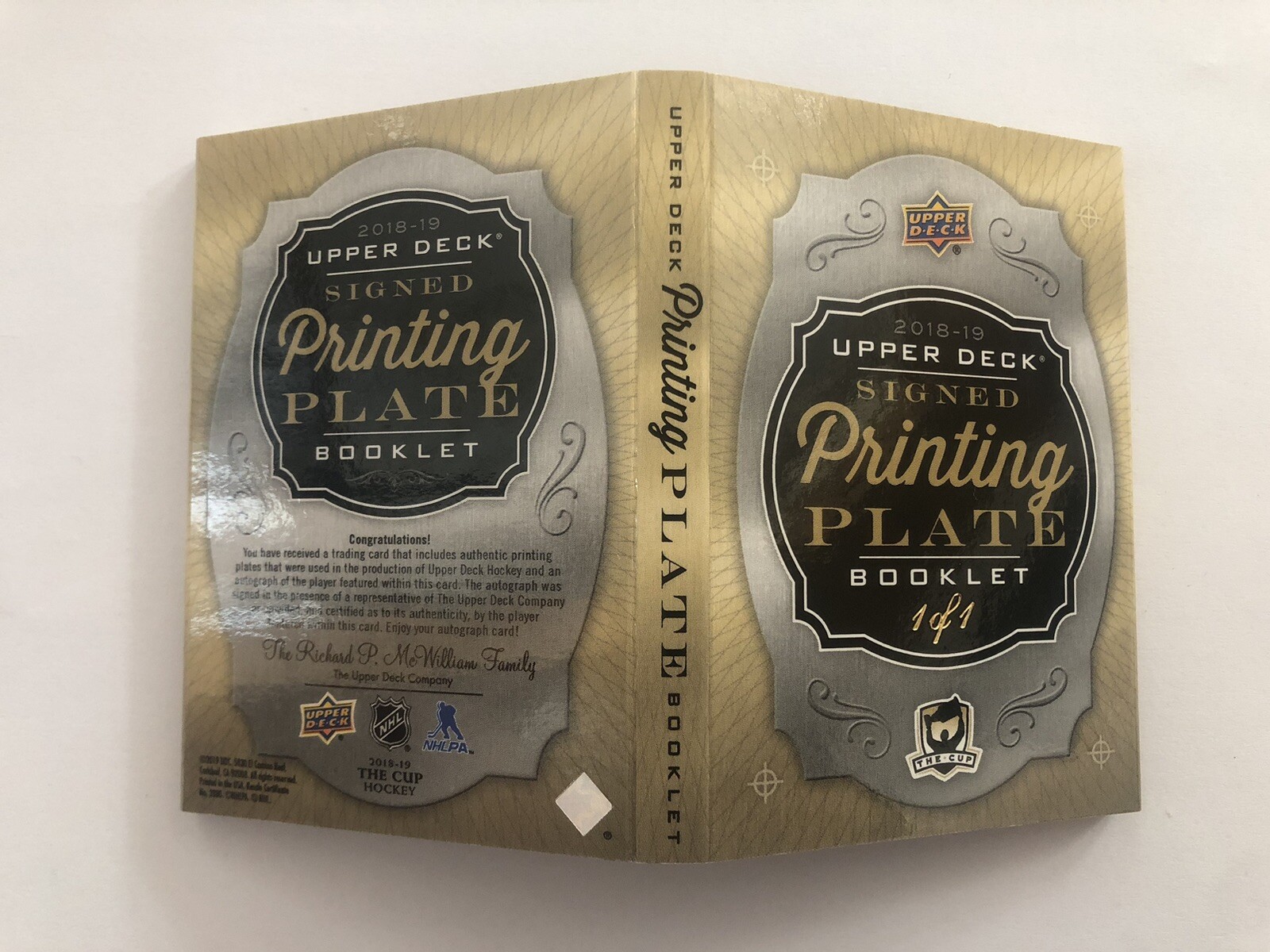 18-19 The Cup – Ethan Bear Young Guns Printing Plate Booklet Auto 1/1
