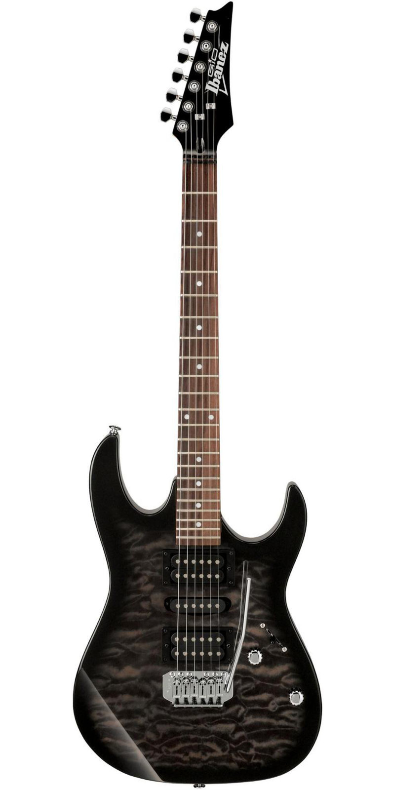 Ibanez GRX70QA Electric Guitar Transparent Black Sunburst