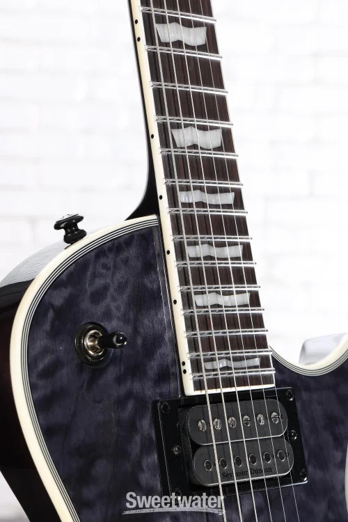 ESP LTD EC-1000 Piezo Electric Guitar – See Thru Black