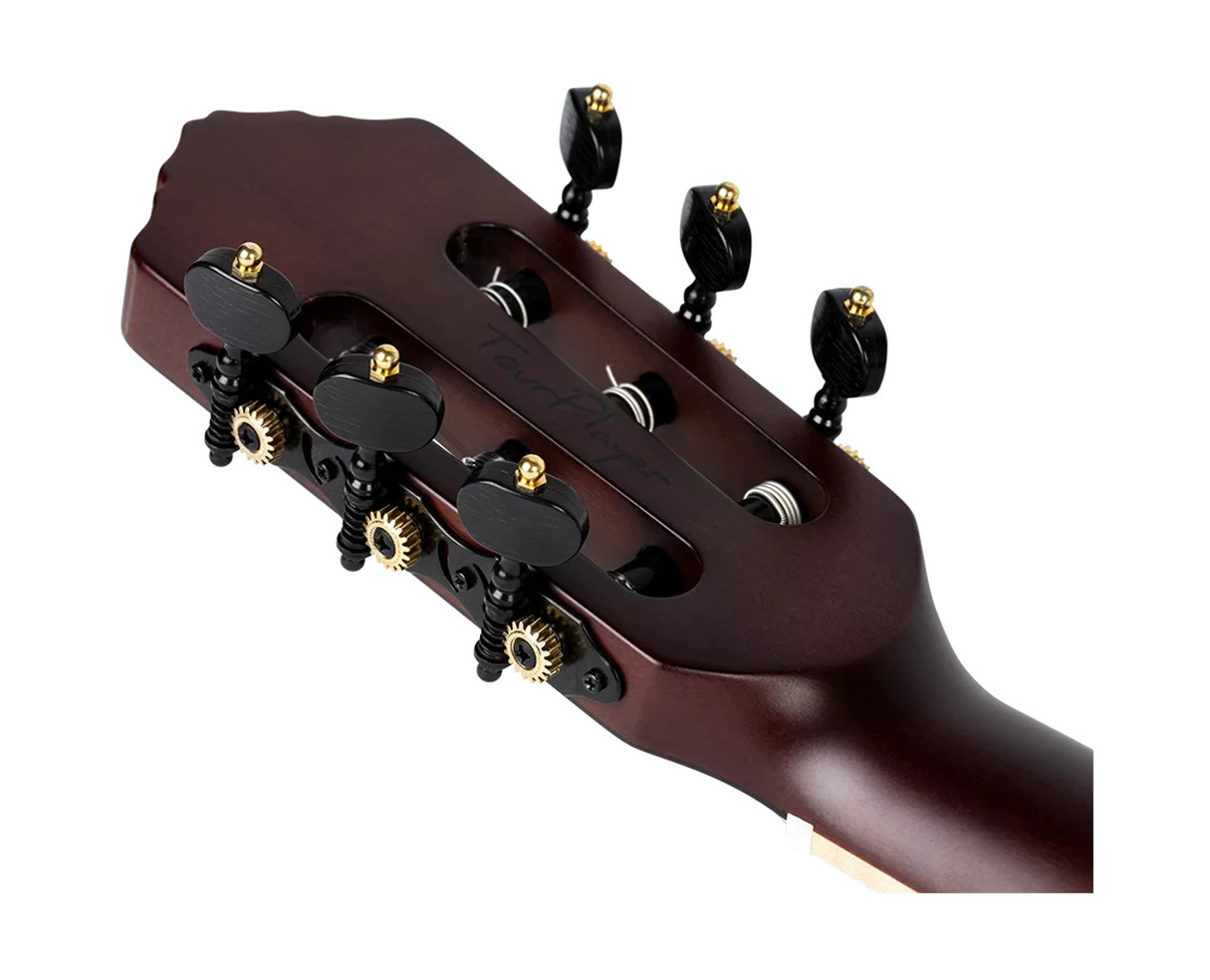 Ortega Guitars RTPDLX-ACA TourPlayer Series Thinline A/E Nylon – Burst Open Box
