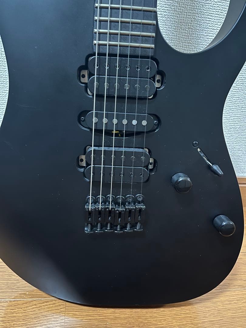 Ibanez RG6HSHFX Electric Guitar Super Wizard 5pc Maple/Walnut Neck Black