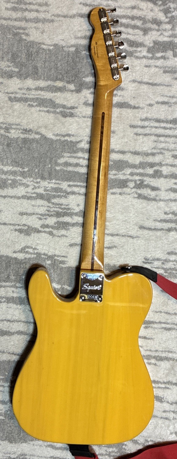 Squier Series Tele Butterscotch Blonde Mexican Tele Neck W/ Vintage Style Fender