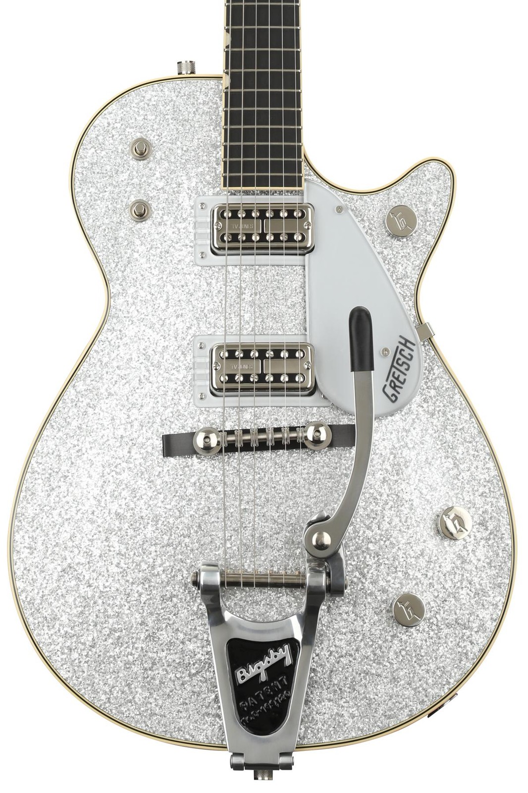 Gretsch G6129T-59 Vintage Select Edition ’59 Duo Jet – Silver Sparkle