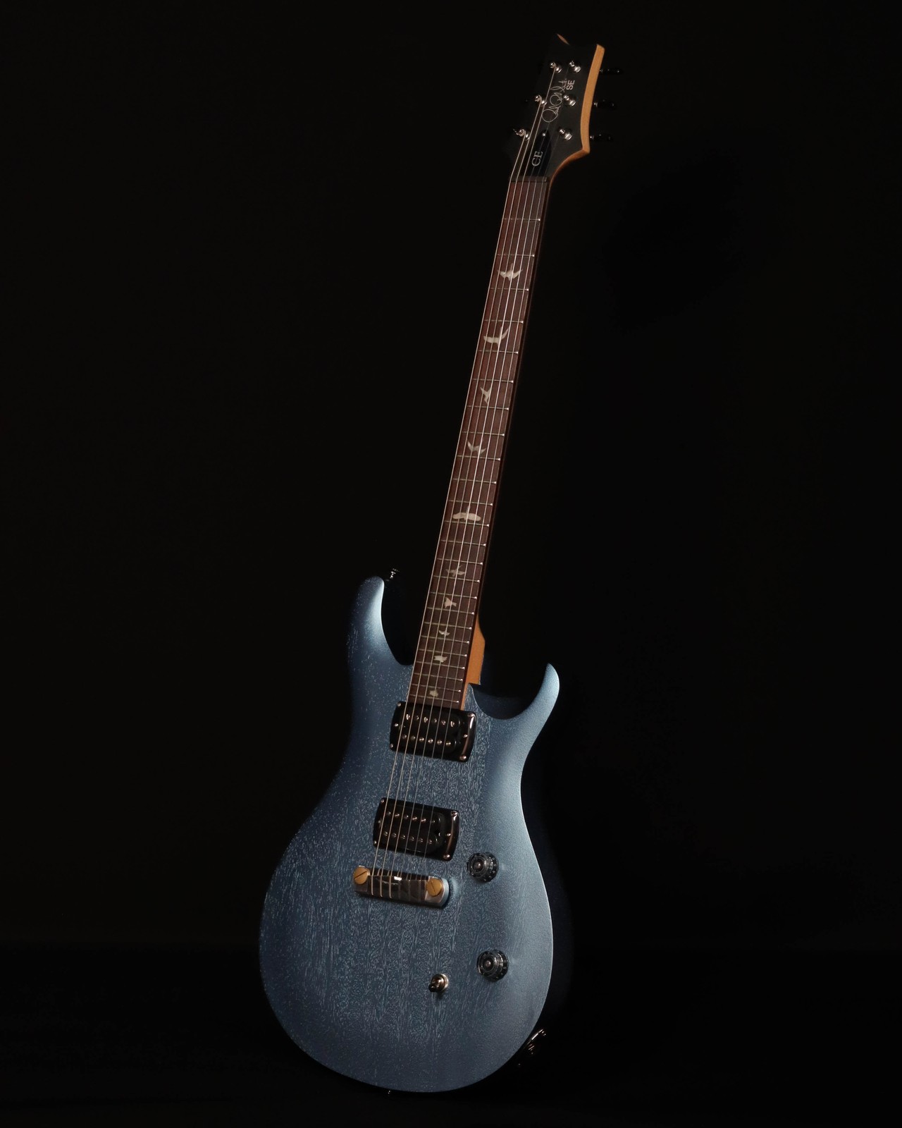 PRS SE CE24 Standard Stoptail Satin, Ice Blue Metallic