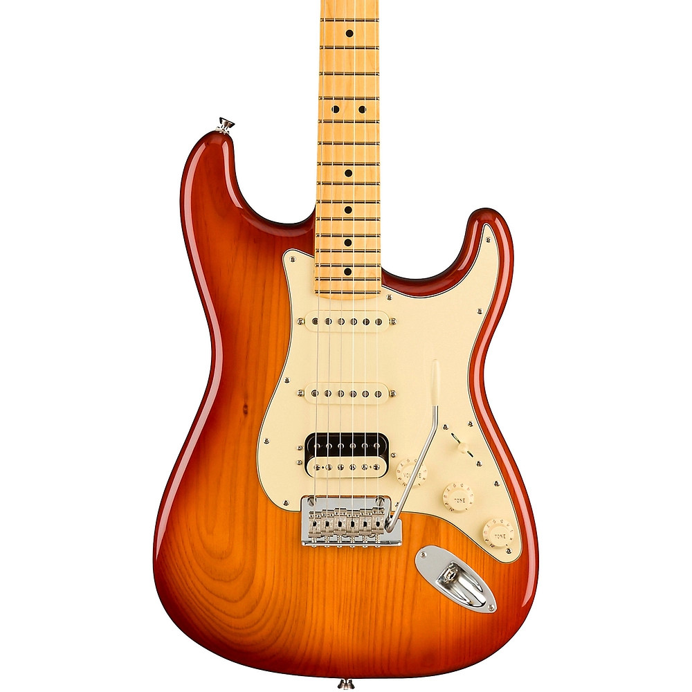 Fender American Professional II Roasted Pine Stratocaster HSS Guitar Sienna Brst