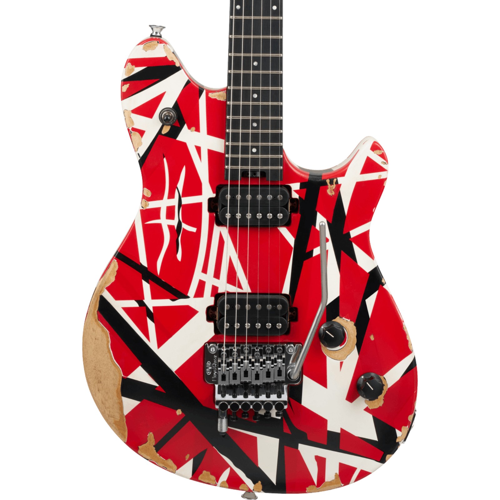 EVH Wolfgang Special SS LE Electric Guitar, Ebony, Aged Red Black And White