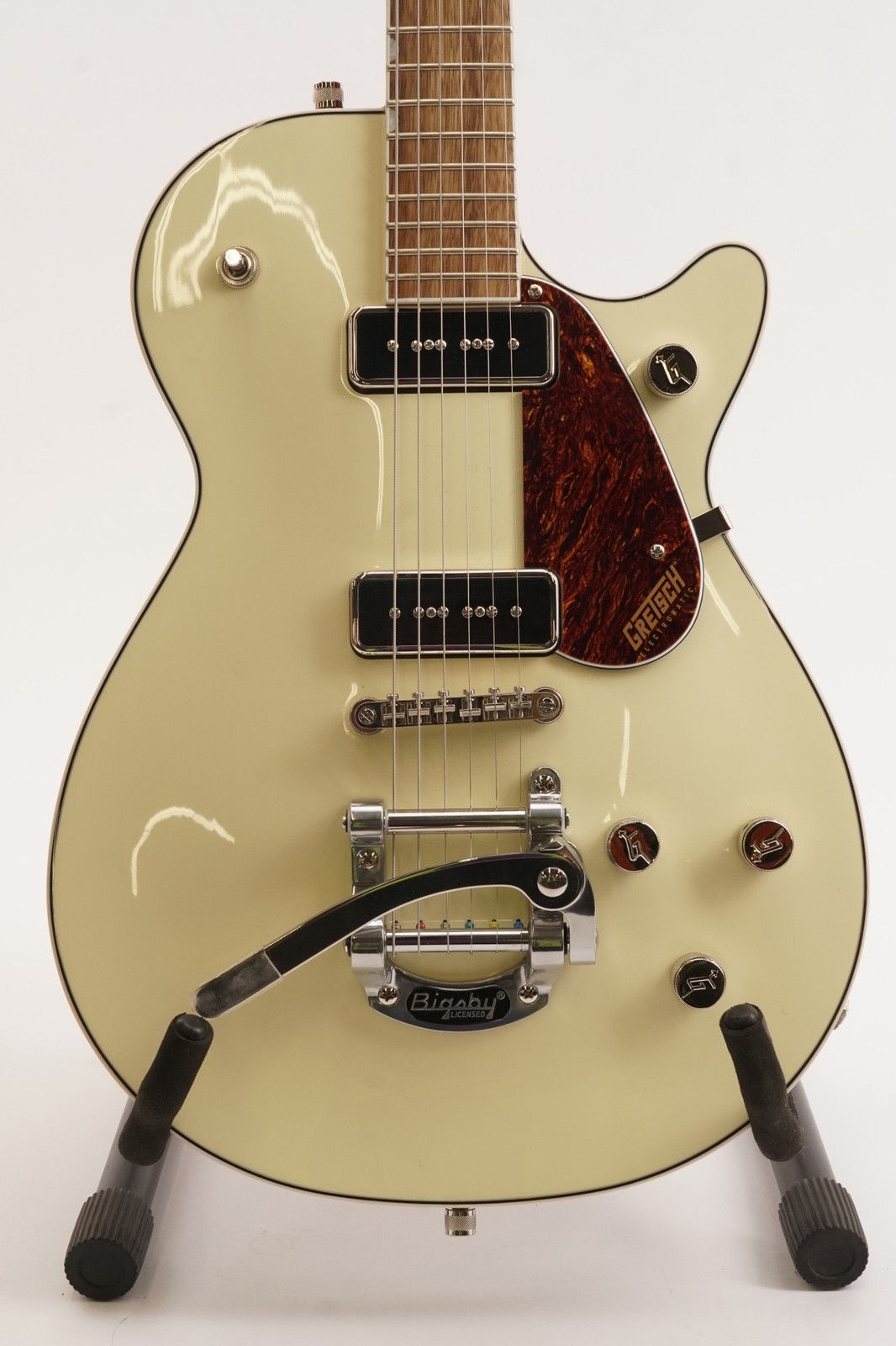 Gretsch G5210T-P90 Electromatic Jet Two 90 Electric Guitar, Bigsby,Vintage White