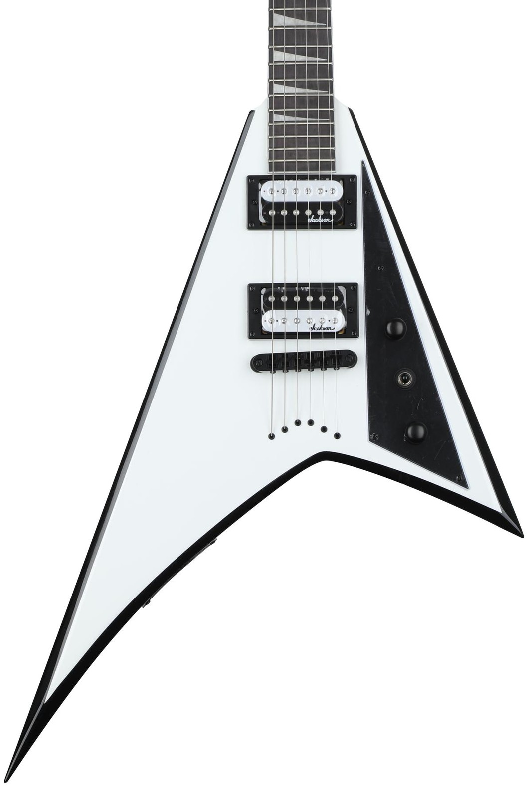 Jackson Rhoads JS32T – White with Black Bevels