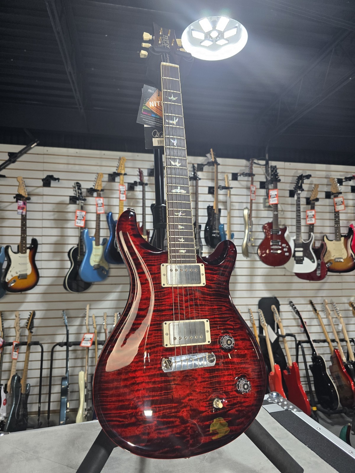 PRS McCarty Electric Guitar – Fire Red Wrap w/OHSC + FREE $299 Plek & Setup #317