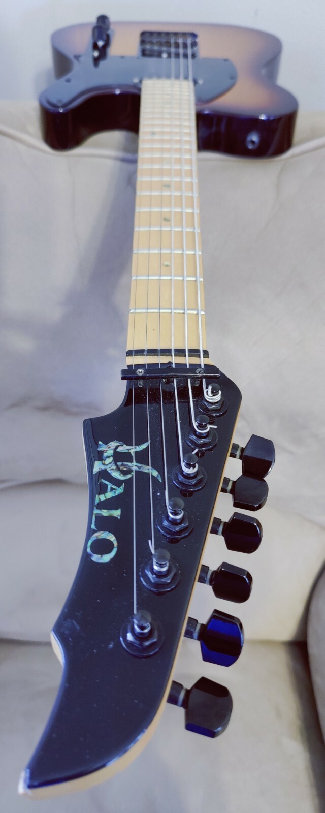 Halo Guitars Salvus 6 String Telecaster Style guitar. Ashtray Bridge. Prototype?