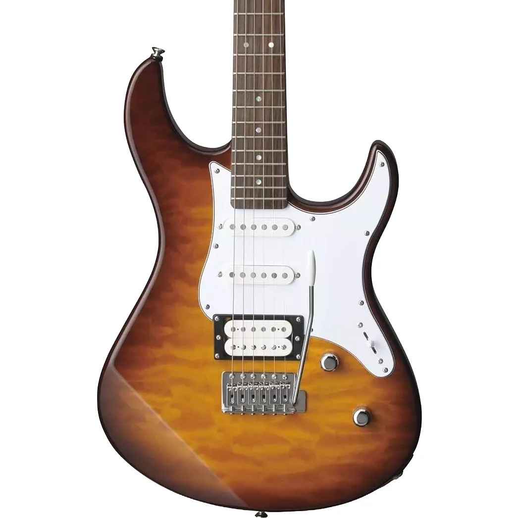Yamaha PAC212VQM Pacifica Quilted Maple Electric Guitar – Tobacco Brown Sunburst