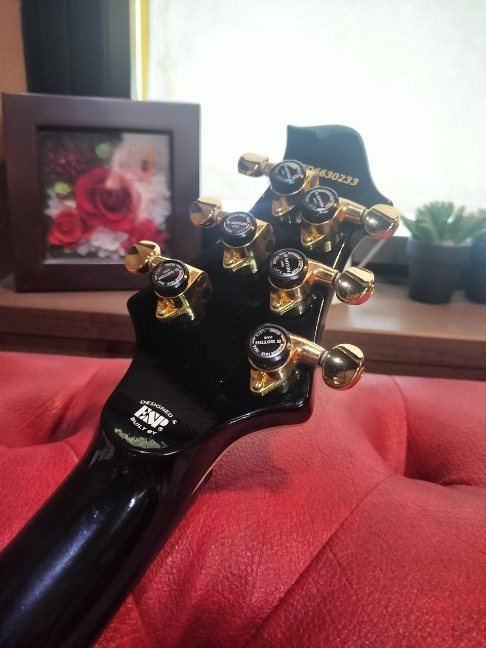Edwards E-MYSTIQUE Flame Maple ESP H-3 Ebony Used