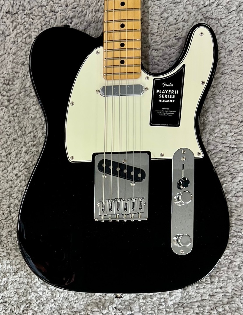 Fender Player II Telecaster Electric guitar, Maple Fingerboard, Black – MIM