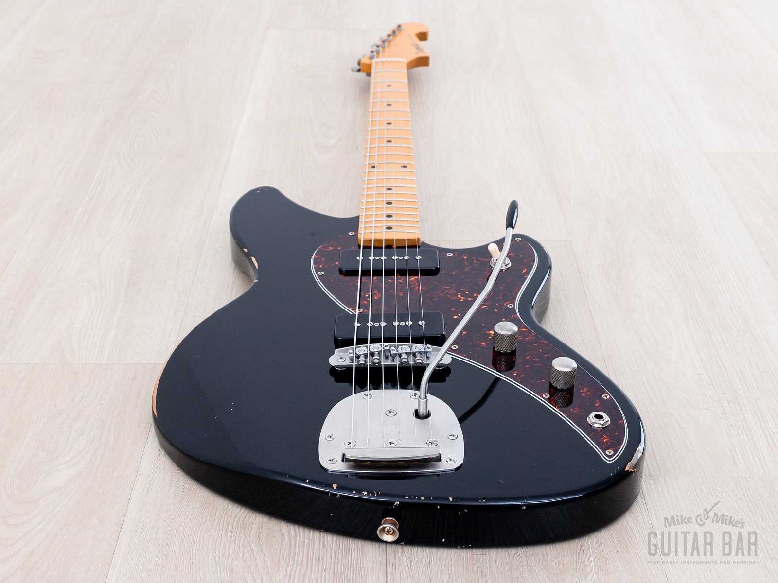 2024 Iconic Carlsbad Vintage Modern P90 Carbon Black Mediium Relic Custom Offset