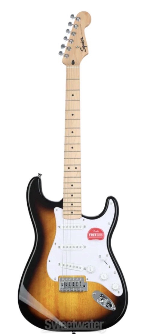 Squier Sonic Stratocaster Electric Guitar – 2-color Sunburst