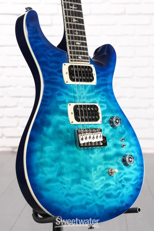 PRS SE Custom 24-08 Quilt Electric Guitar – Lake Blue