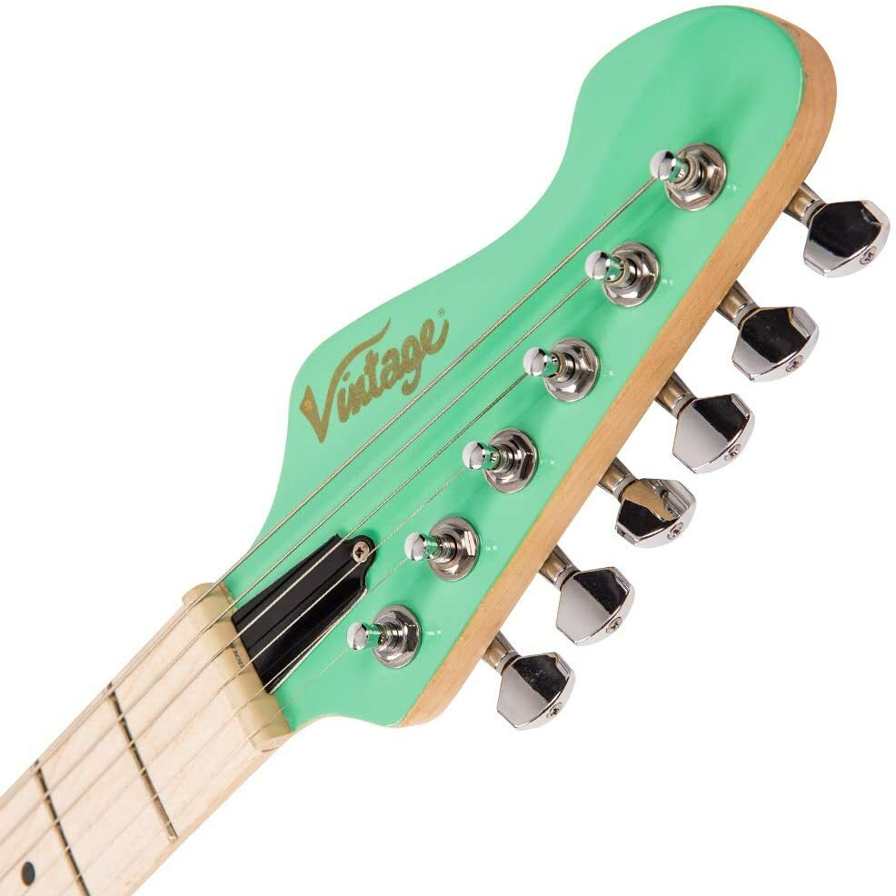 Vintage – V6M24VG – Reissue Electric Guitar Maple Fretboard – Ventura Green