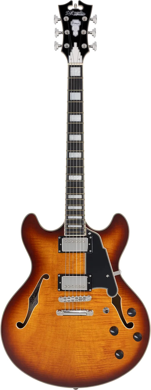 D’Angelico Premier DC Electric Guitar – Dark Iced Tea Burst