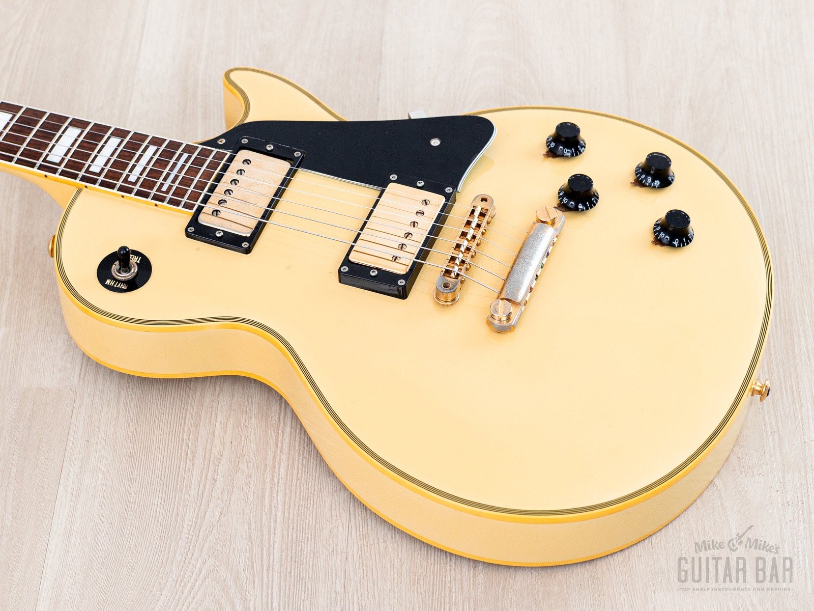 1983 Burny RLC-60 Custom Vintage Guitar Cream White w/ Case, Japan Fernandes