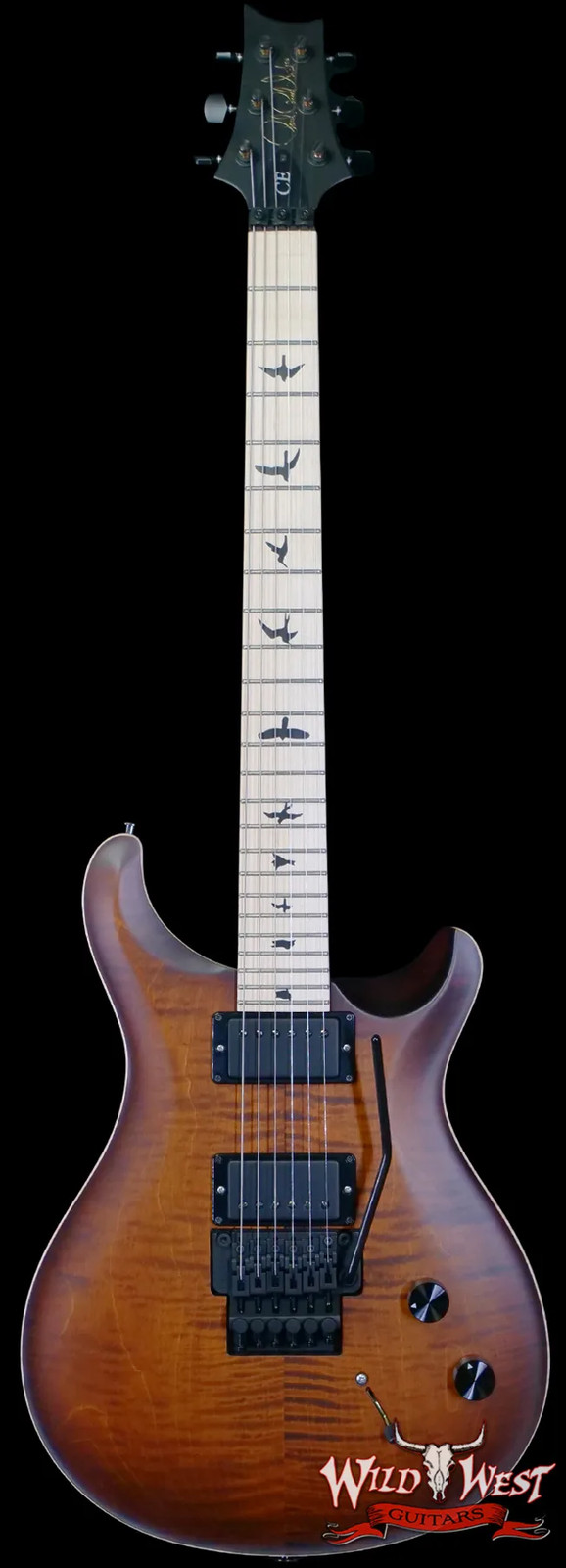 2023 PRS Dustie Waring DW CE 24 Floyd FR Maple Burnt Amber Smokeburst 7.50 lbs