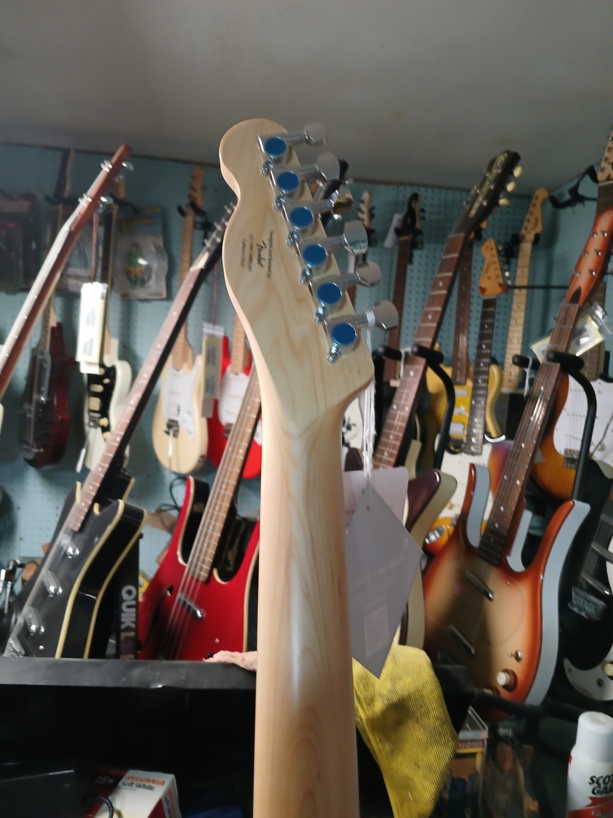 new SATIN FINISH SQUIER TELECASTER=sunburst- new LUTHIER SET UP w/extras